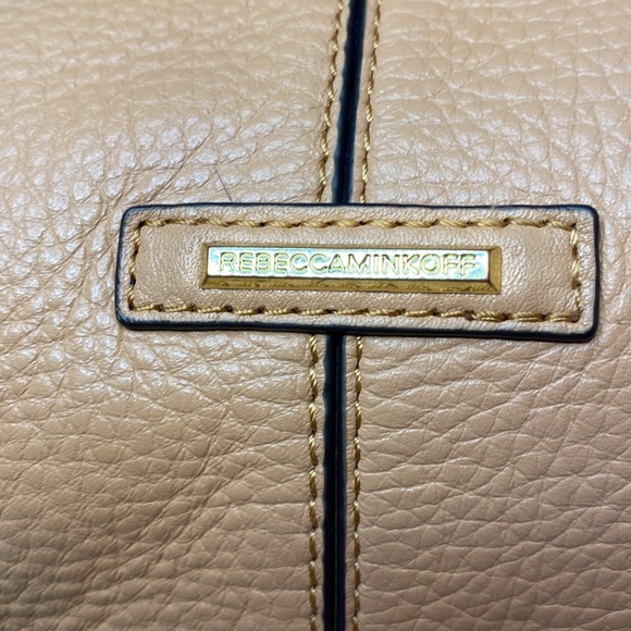 Rebecca Minkoff Peach Climbing Rope Unlined Leather Weekender Tote - Picture 6 of 9